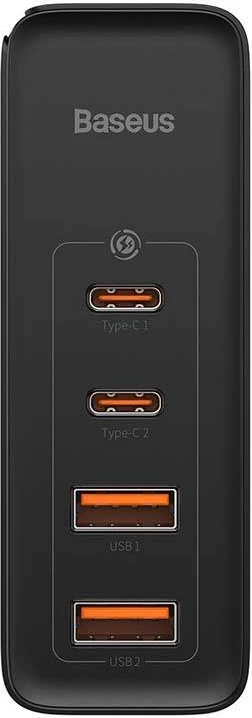 Karikues udhëtimi Baseus GaN2 Pro, 100W, 2x USB-C + 2x USB-A, i zi