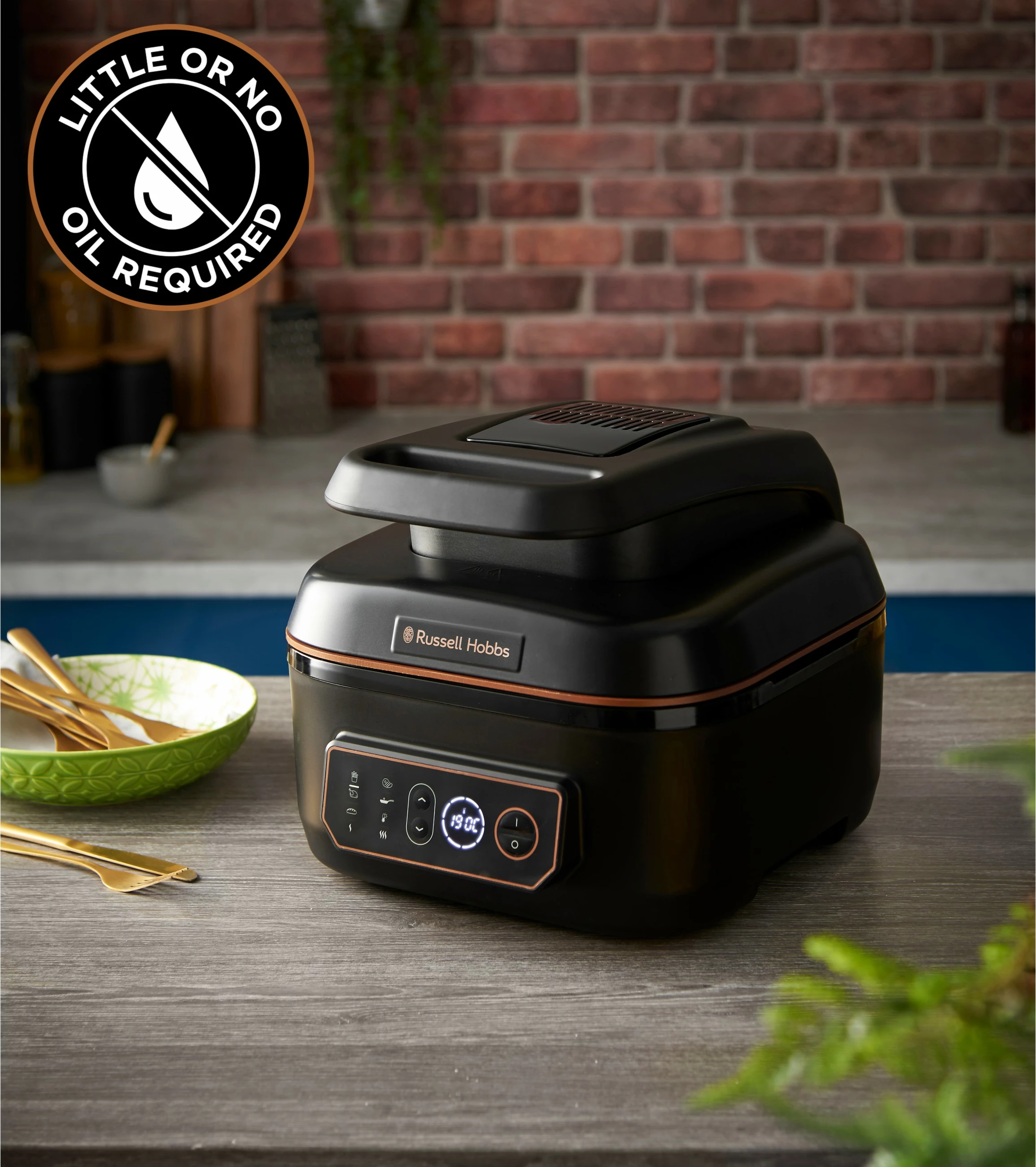 Multikocher Russell Hobbs SatisFry Air & Grill, 5.5L, 1745W, touch, e zezë
