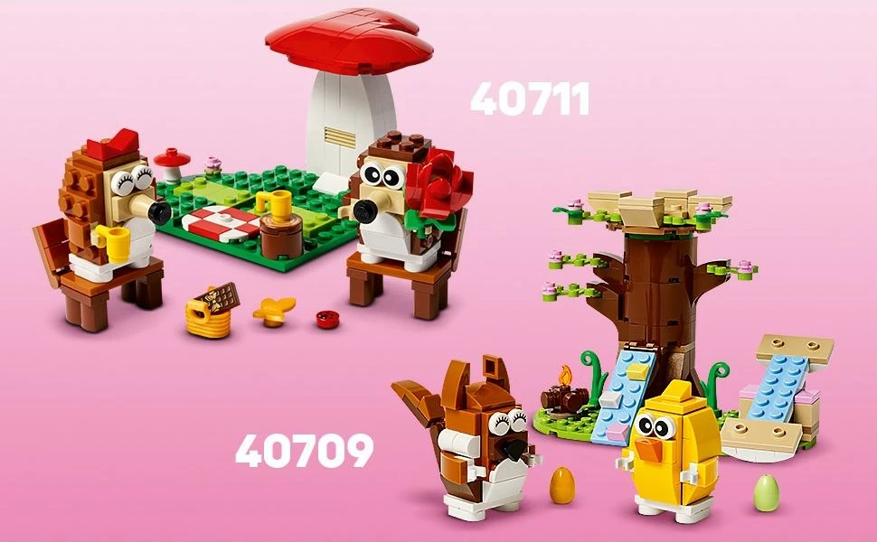Set ndërtimi LEGO 40711, Igel und ihr Picknick-Date, shumëngjyrësh
