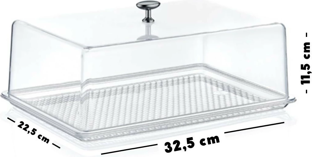Pjatë servirëse për embëlsira Hermia CLRKS-3, 32.5 x 22.5 x 11.5 cm