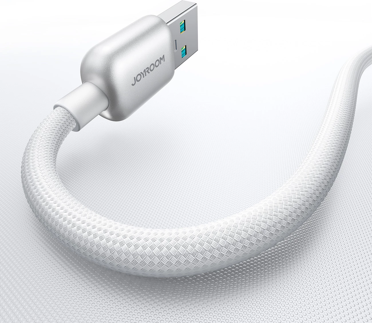 Kabllo USB-A në Lightning, Joyroom S-A55 StarFlight, 1.2 m 3A, e bardhë