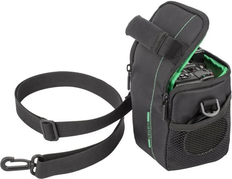 Çantë kamerash RIVACASE Green Mantis 7412, 3 ndarje, e zezë/gjelbër