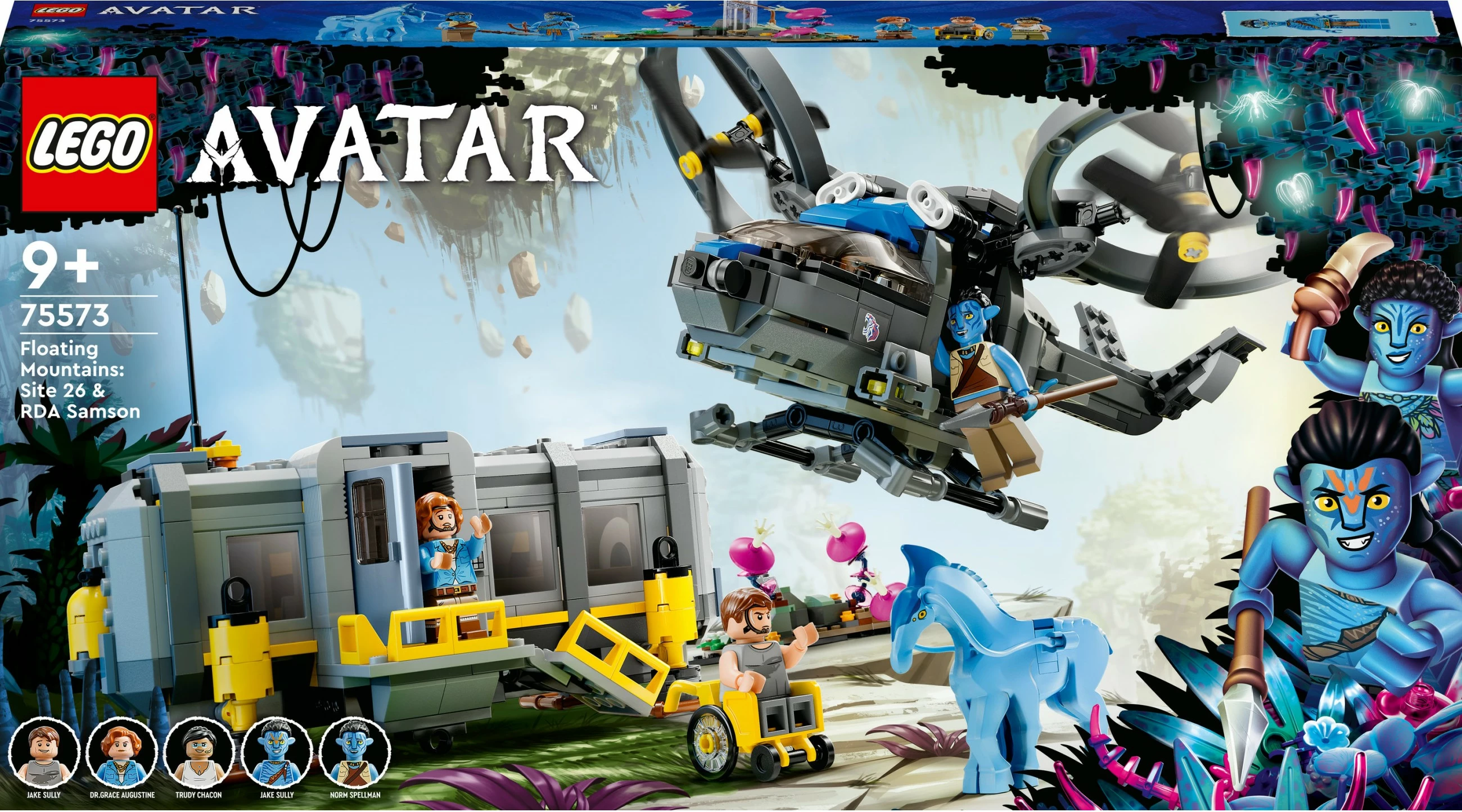 Set për ndërtim LEGO Avatar Floating Mountains: Site 26 & RDA Samson, 887 pjesë, Multikolor