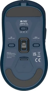 Maus ergonomik Fury Tanto T4, wireless, 12000 dpi, granat