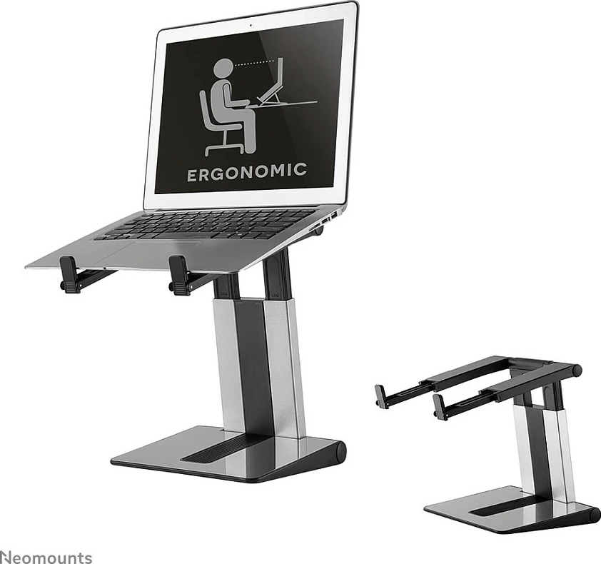 Mbajtës laptopi Neomounts Newstar NSLS200, plastikë, i palosshëm, 10-17 inç, argjend