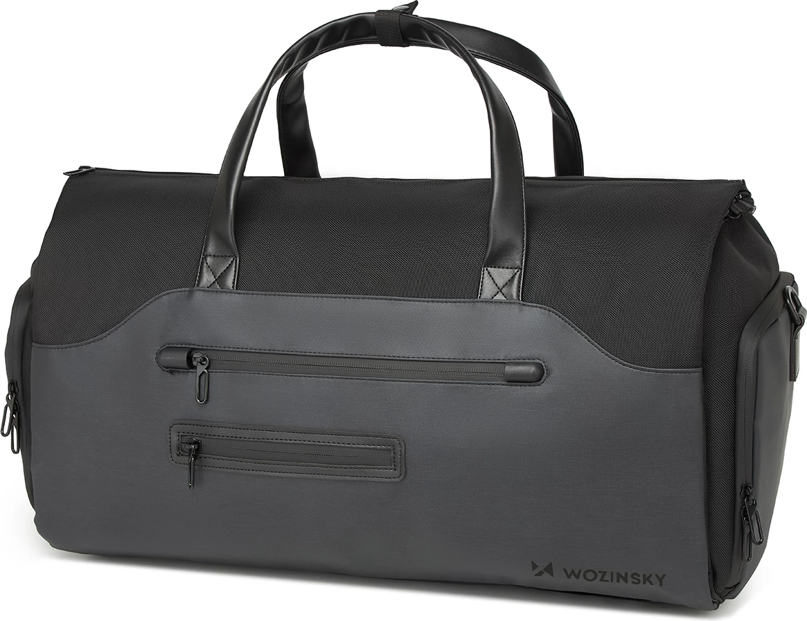 Çantë udhëtimi Wozinsky Premium, 45L, me xhep të lagësht, e zezë