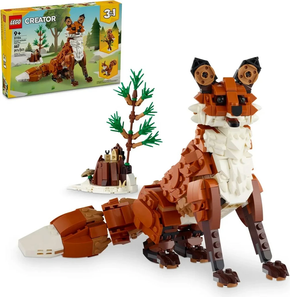 Set LEGO Creator 3-in-1 31154 Kafshët e pyllit: Dhelpra e kuqe