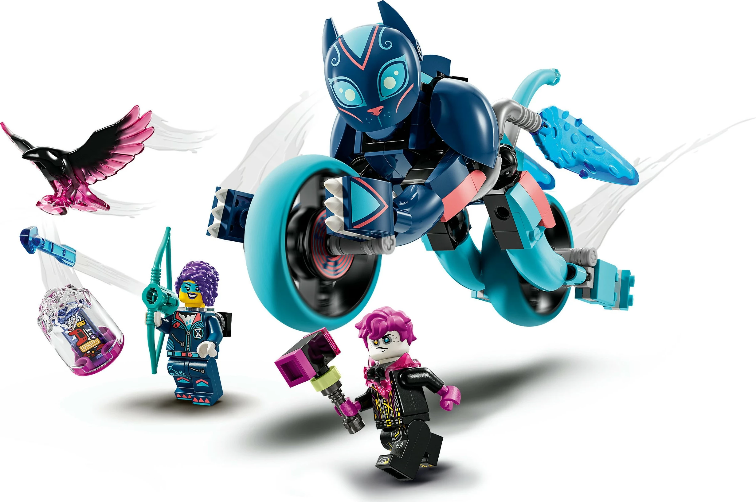 Set ndërtimi LEGO DREAMZzz 71479 Zoey's Cat Motorcycle, 226 pjesë, shumëngjyrësh