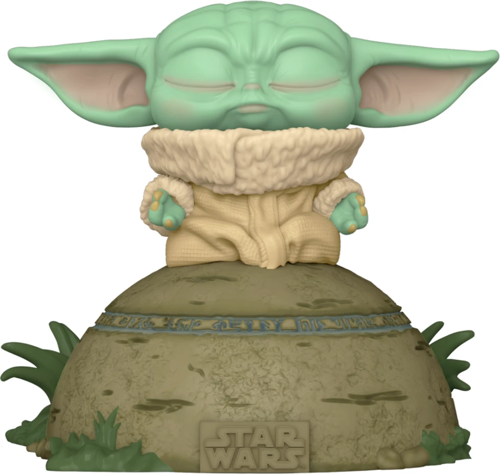Figurinë koleksionuese Funko POP! Deluxe Star Wars Mandalorian - The Child Using the Force (SFX), vinyl