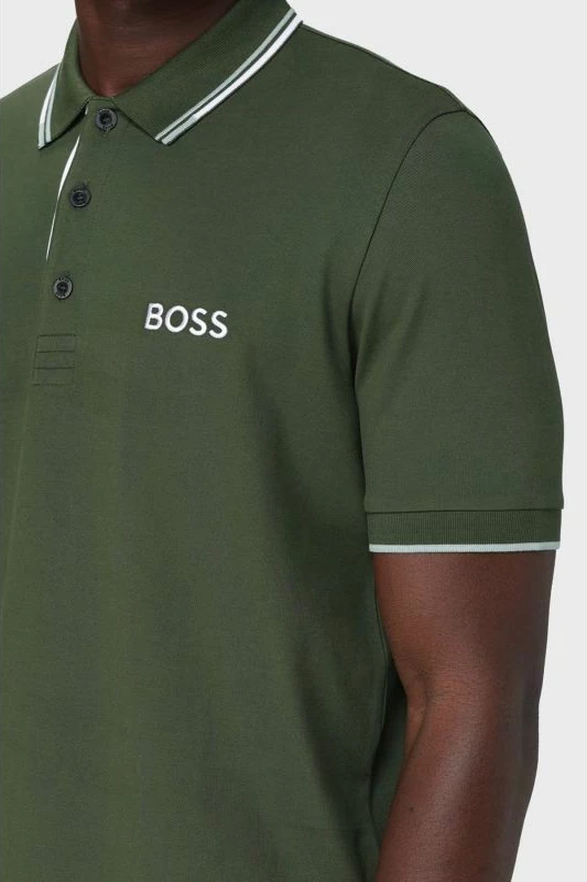 Maicë polo për meshkuj Boss, e gjelbër