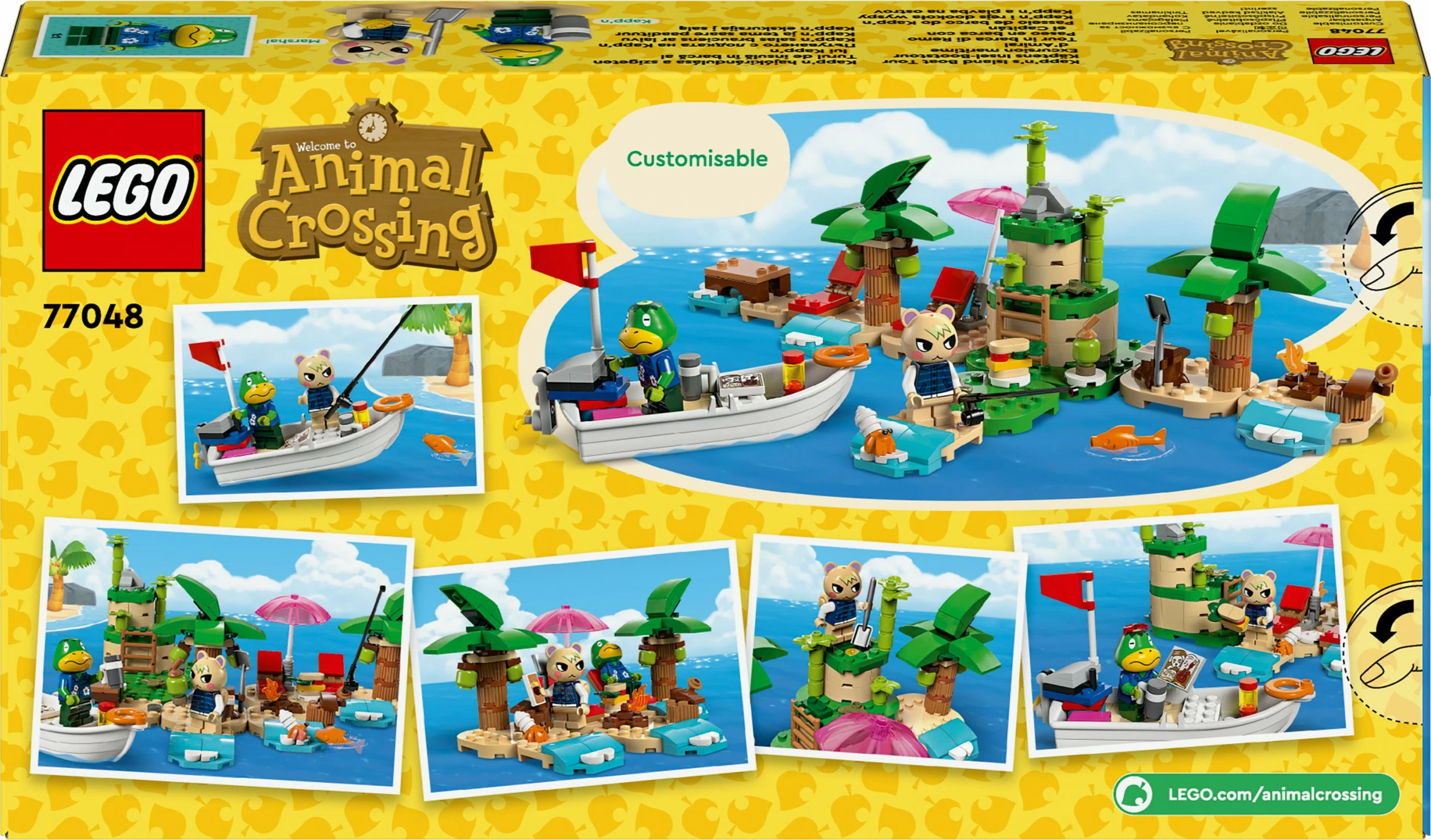Set ndërtimi LEGO Animal Crossing Kapp'n's Island Boat Tour 233 pjesë, multingjyrësh