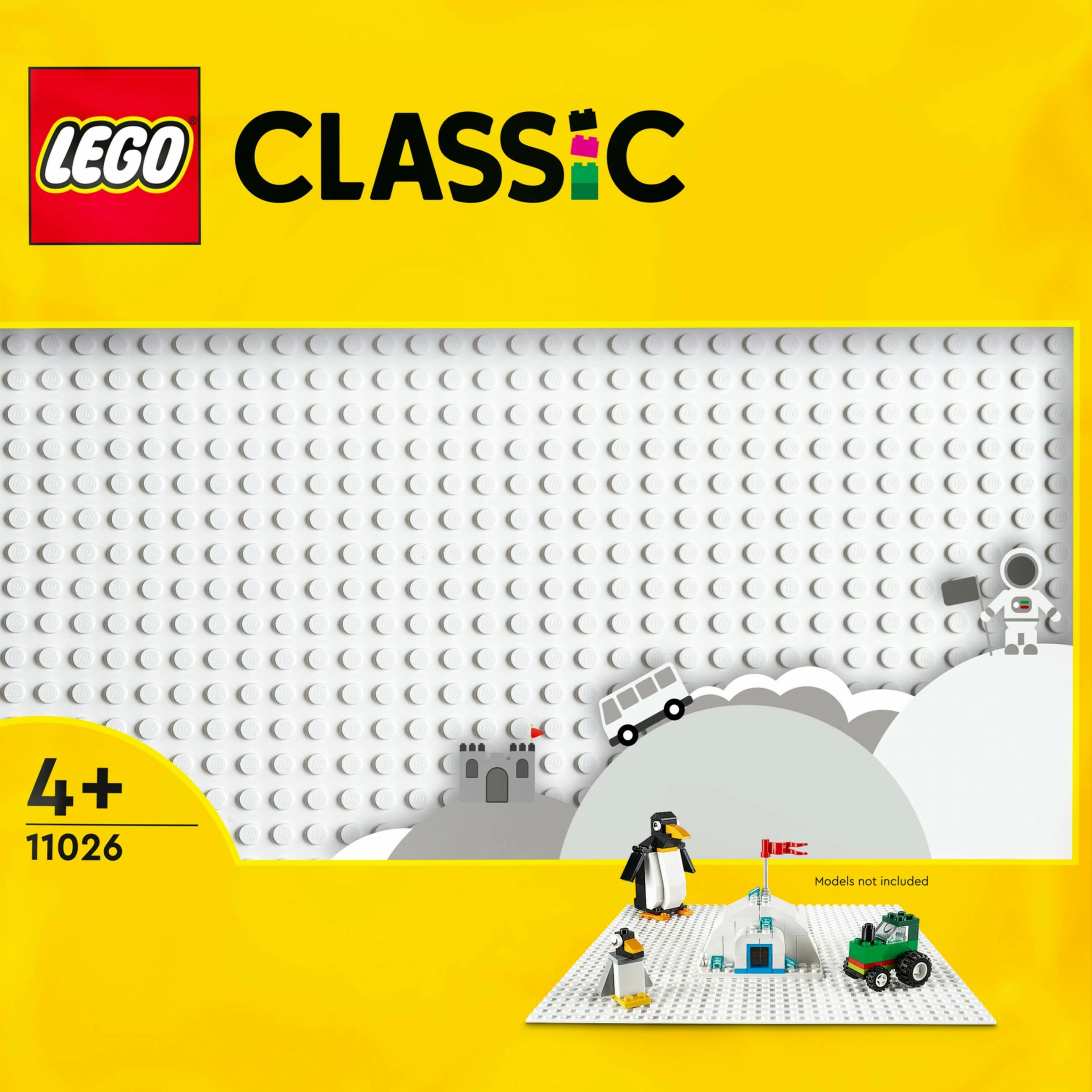 Set ndërtimi LEGO Classic White Baseplate, 32x32-stud, plastikë, shumëngjyrëshe