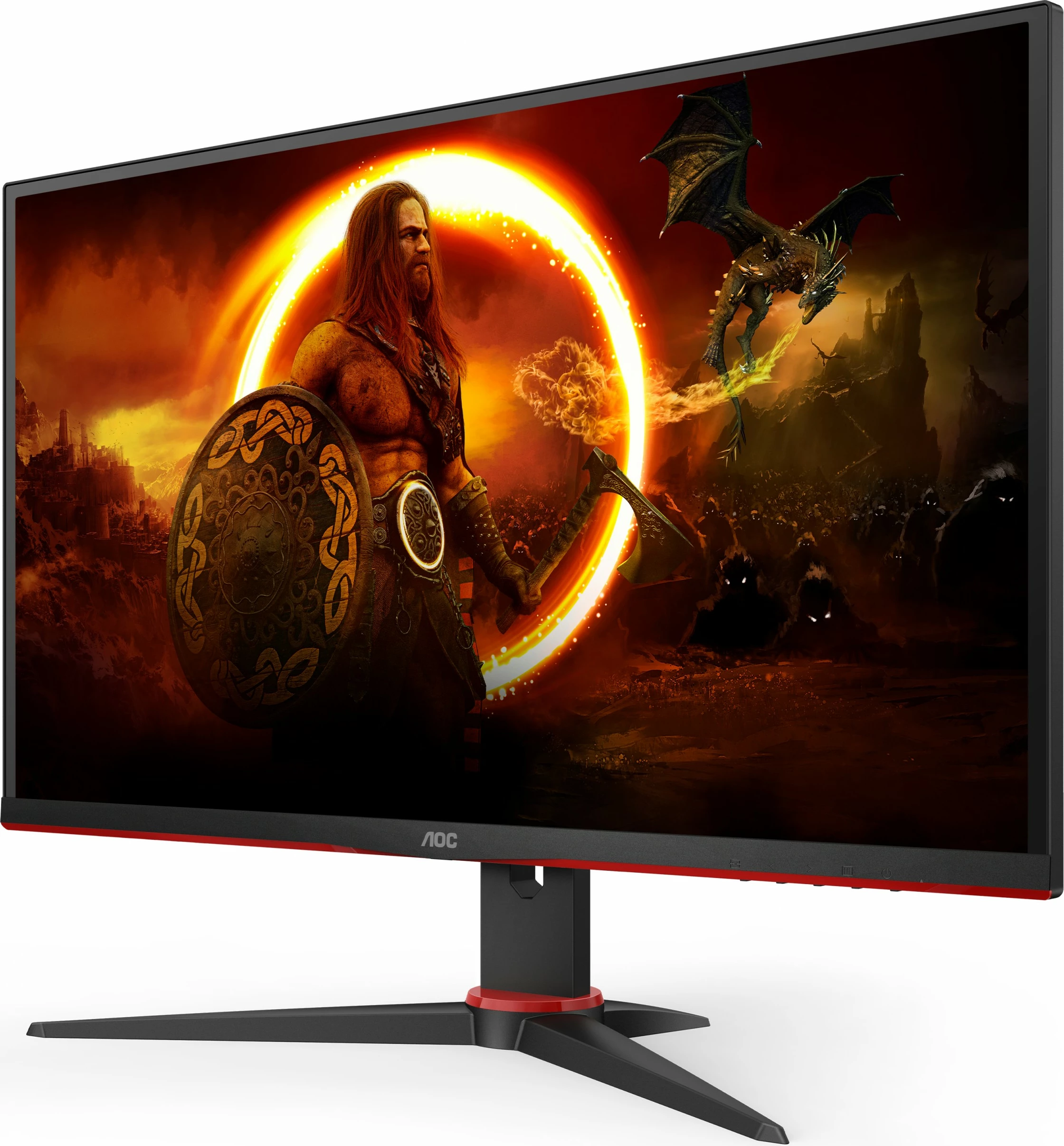 Monitor AOC G2 Q27G2E/BK, 27", 2560 x 1440 pixels, Quad HD, 1 ms, i zi, i kuq
