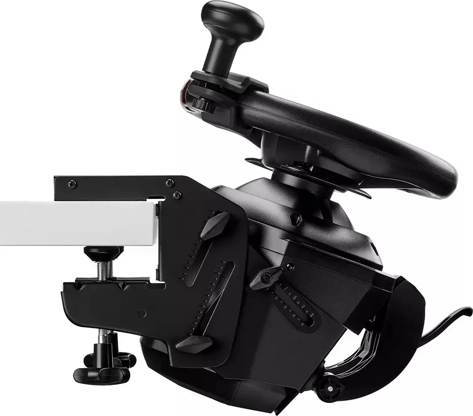 Timon loje Thrustmaster T128 SimTask Pack, Force Feedback, 270°-900°, USB-C, PC/PS5/PS4, i zi, paketë me pedale T2PM + SimTask Steering Kit