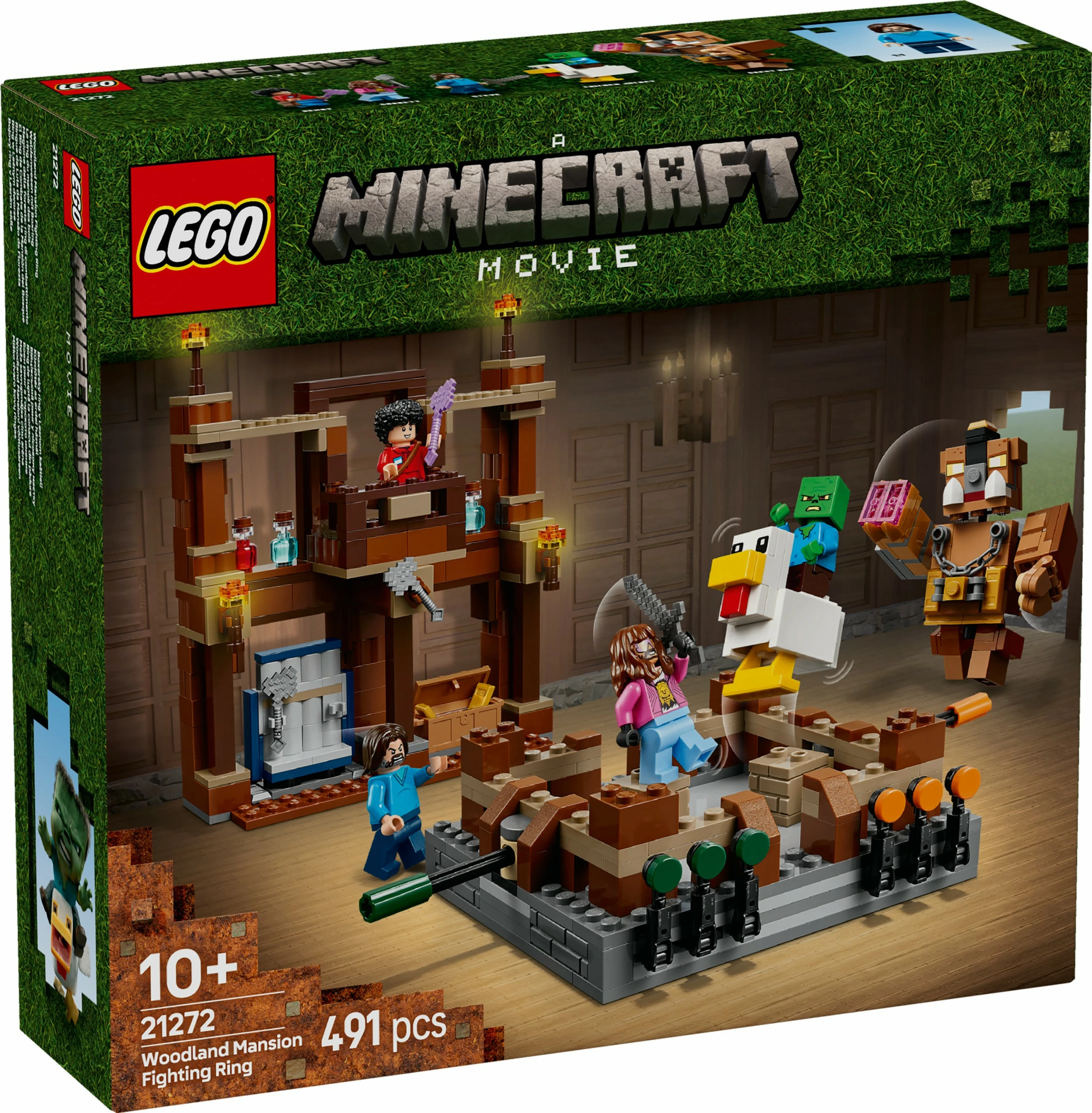 Set ndërtimi LEGO Woodland Mansion Fighting Ring, 491 pjesë, plastikë, shumëngjyrësh