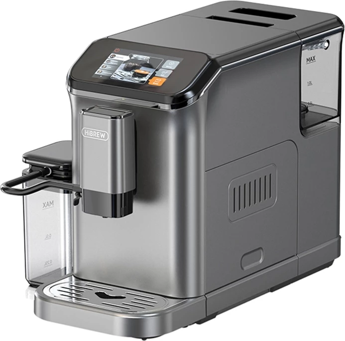 Aparat kafeje presioni HiBREW H16 me mulli çeliku, 1.5L, gri