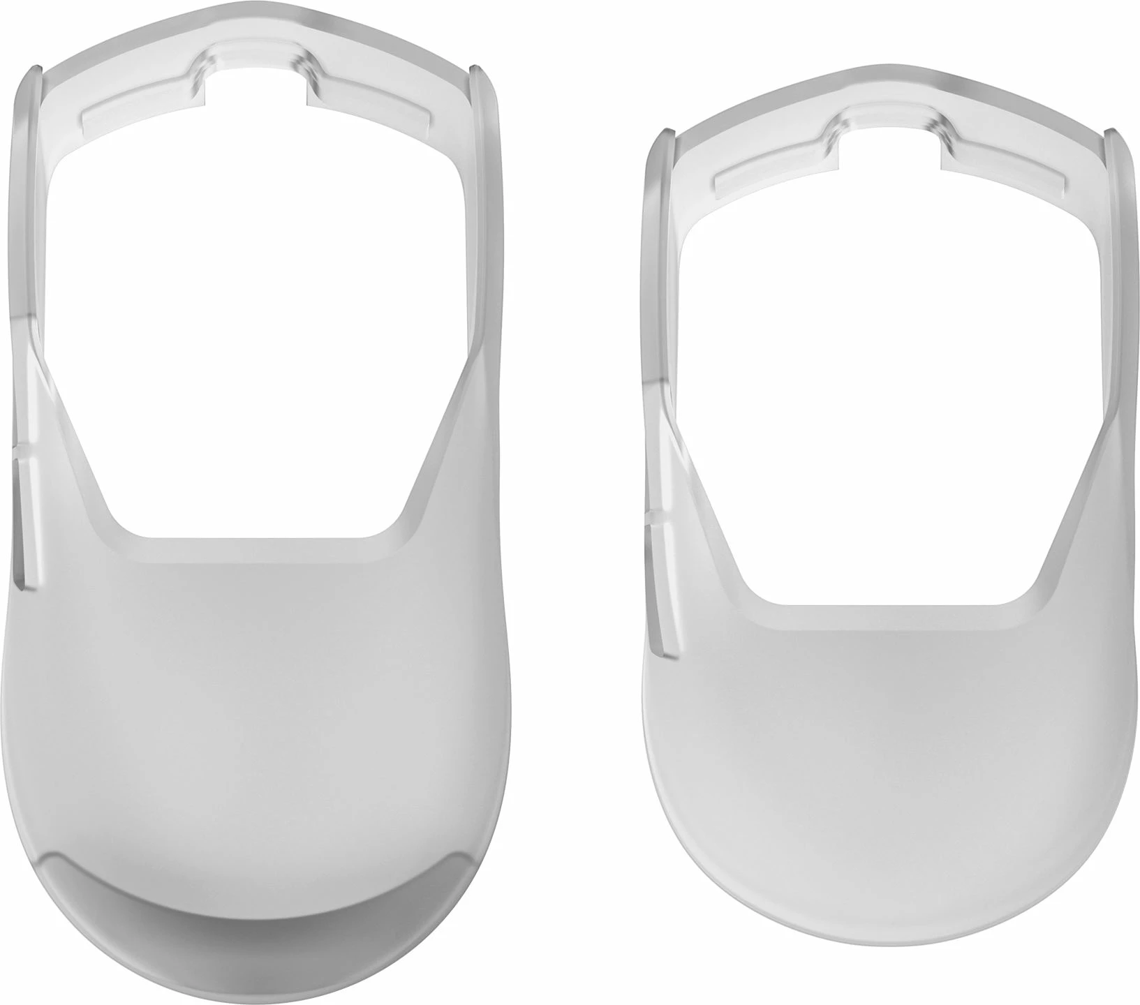 Set guaska/grip për maus Marvo Fit Grip Crystal Clear, transparente, 2 madhësi (S+L)