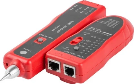 Testues i kabllave rrjeti Lanberg NT-0501, Zi dhe Kuq