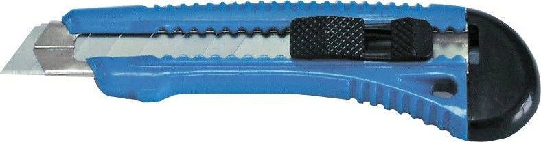 Thikë prerëse MEGA 30048, teh i zëvendësueshëm 18 mm, 150 mm, blu