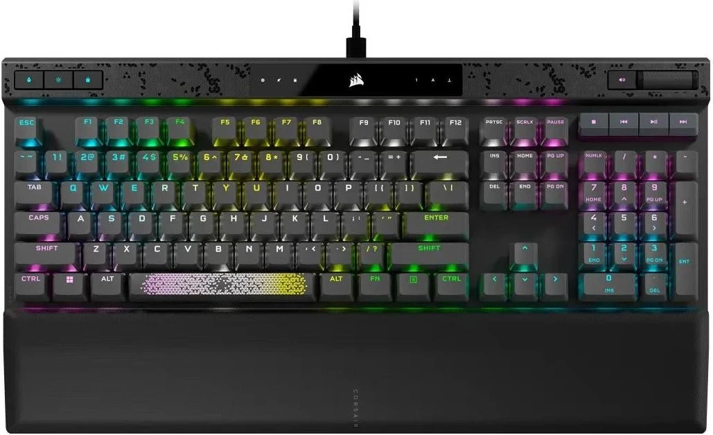 Tastierë Corsair K70 RGB PRO MAX, mekanike, RGB, e zezë