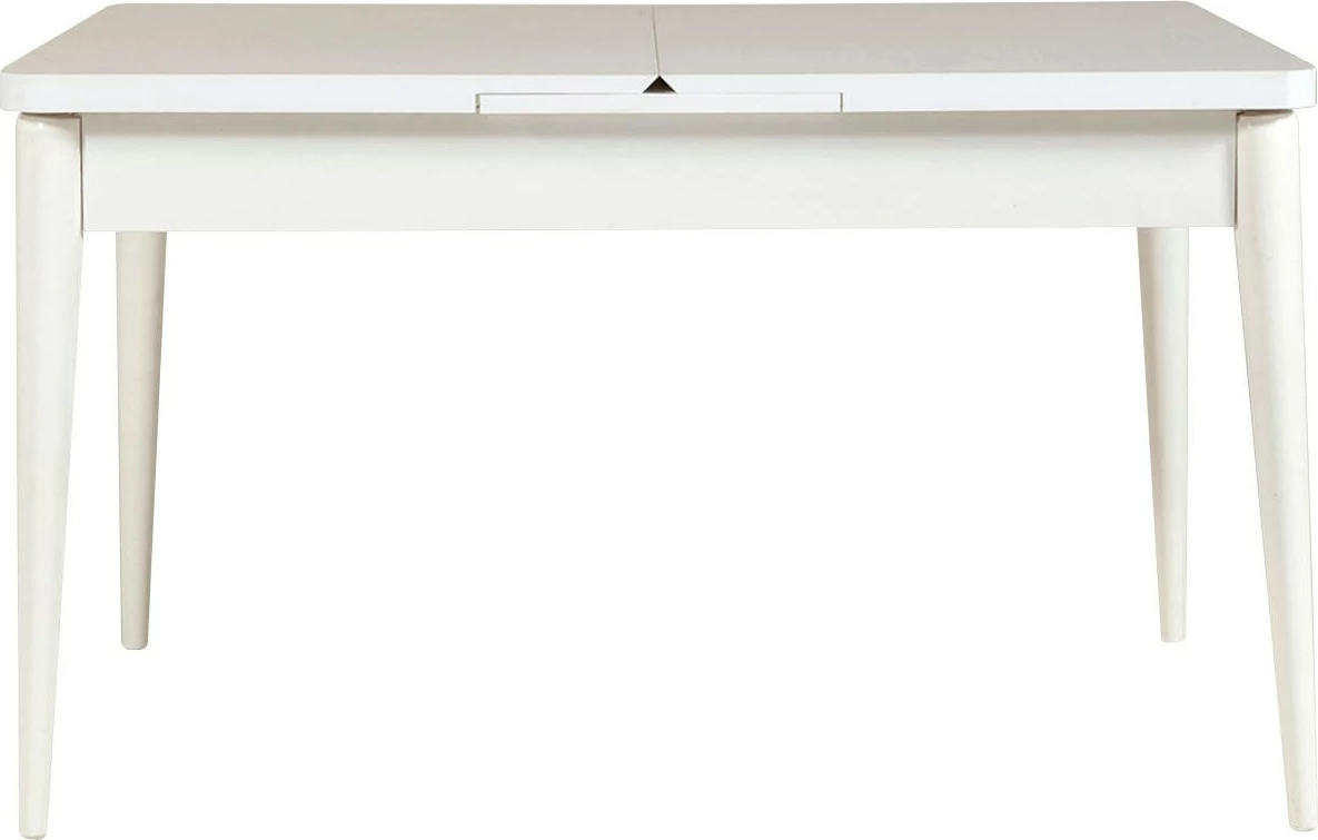 Tavolinë me karrige të zgjatshme Hanah Home, Vina, ngjyrë e bardhë dhe gur, 5 copë