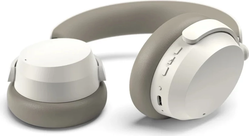Kufje wireless Sennheiser ACCENTUM, ANC hibrid, bateri deri 50 orë, me mikrofon, të bardha