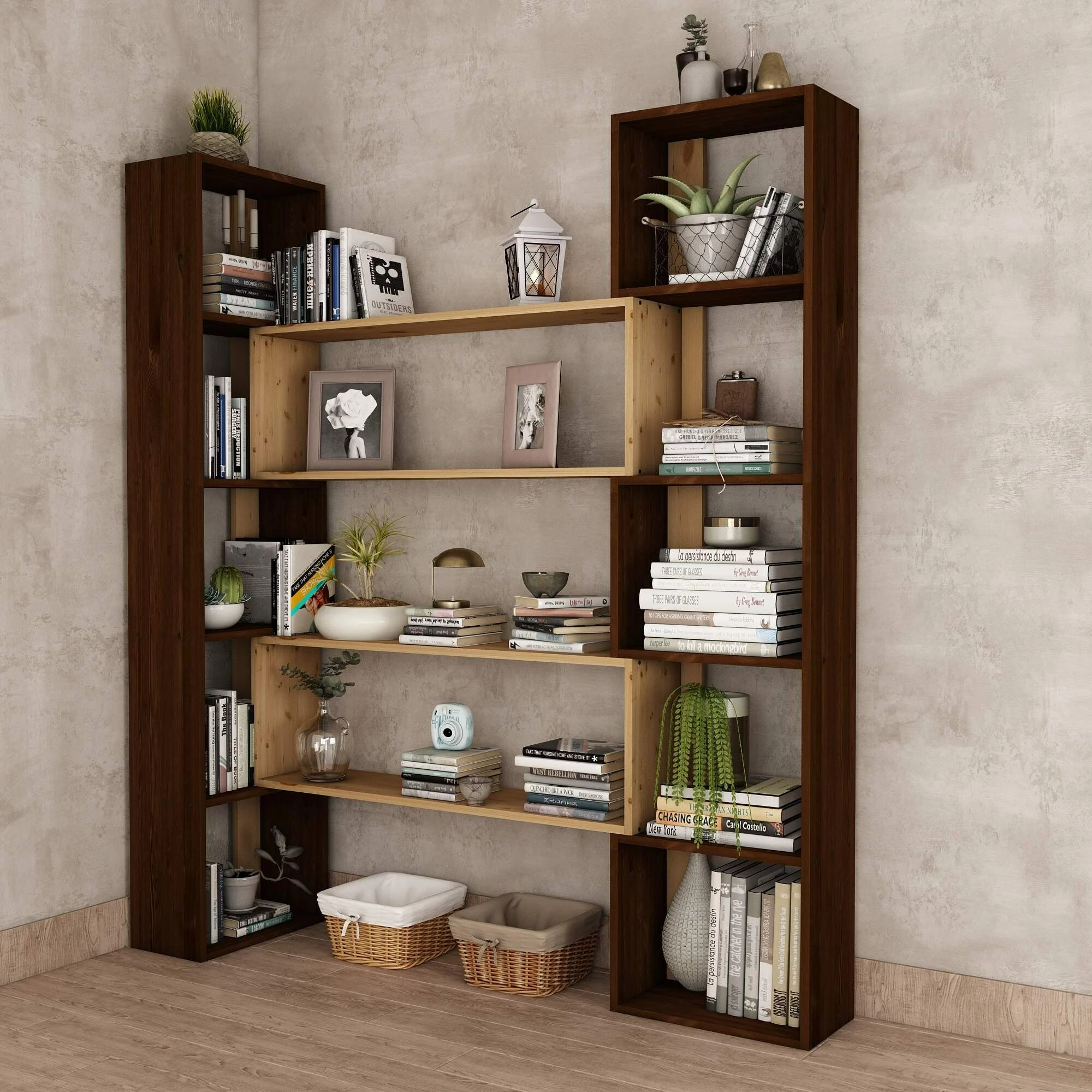 Raft librash Skye Decor, ngjyrë arre, CPT6013-200