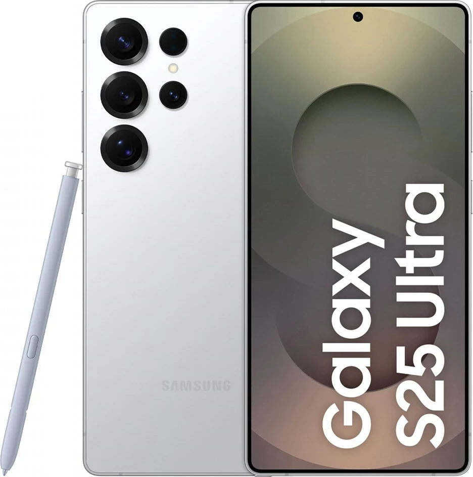 Celular Samsung Galaxy S25 Ultra, 6.9", 12+512GB, titanium whitesilver