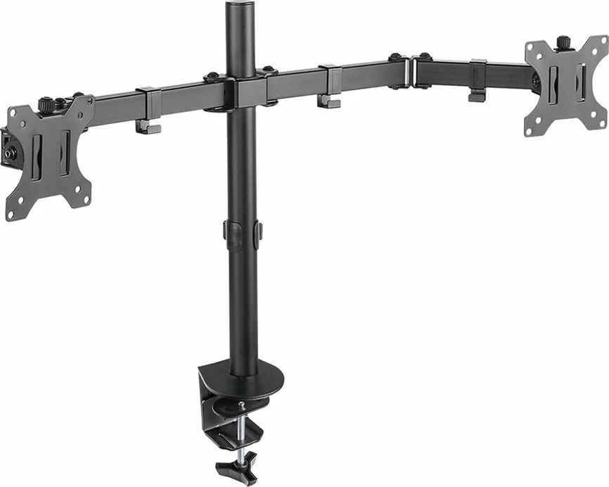 Mbajtës tavoline për dy monitorë Neomounts FPMA-D550DBLACK, i zi