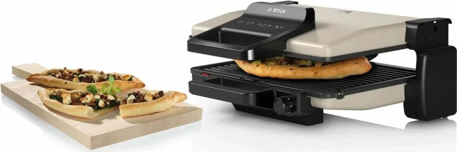 Grill kontakti Bosch TCG3302, 2000W, argjendtë