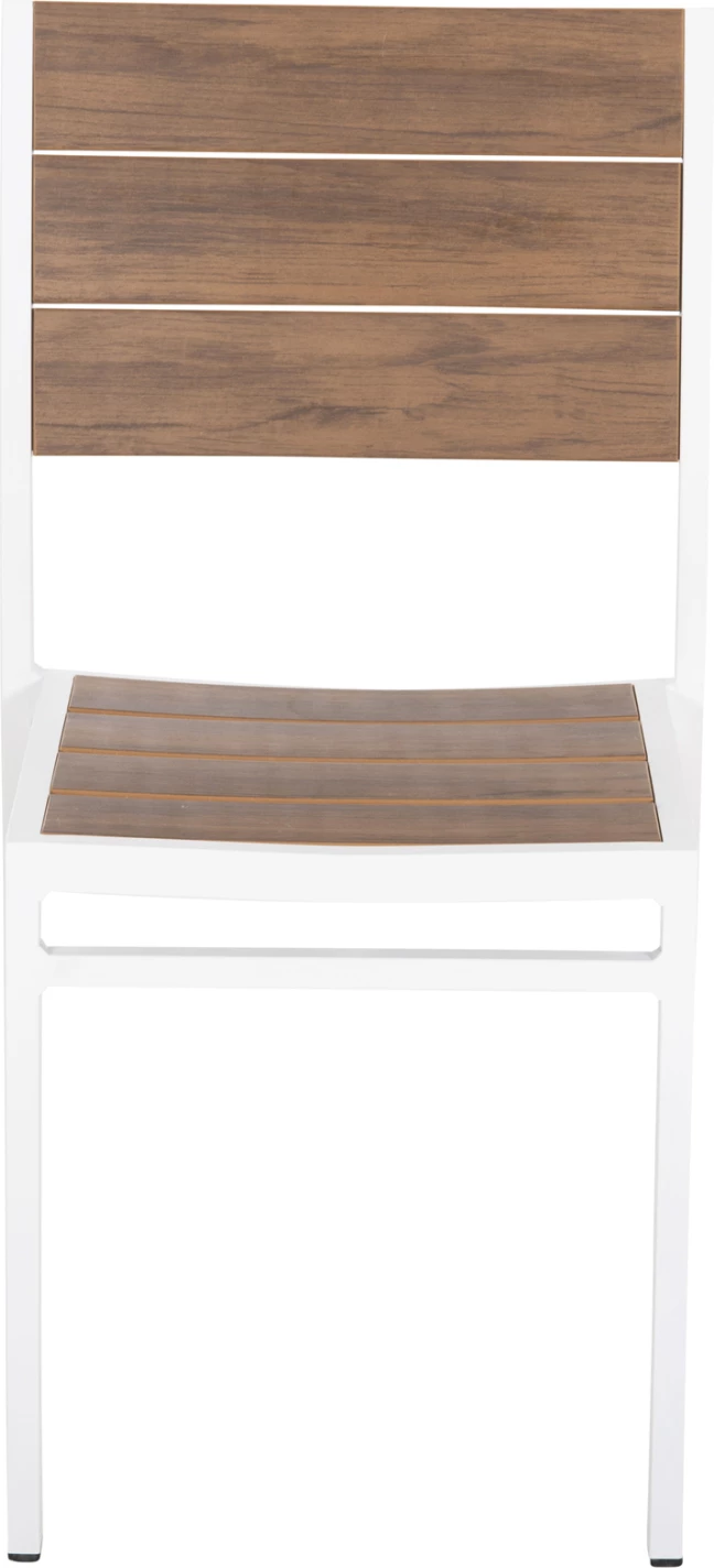 Karrige alumini SAGA FH6063.01 e bardhë me polywood 46x52x86Hcm