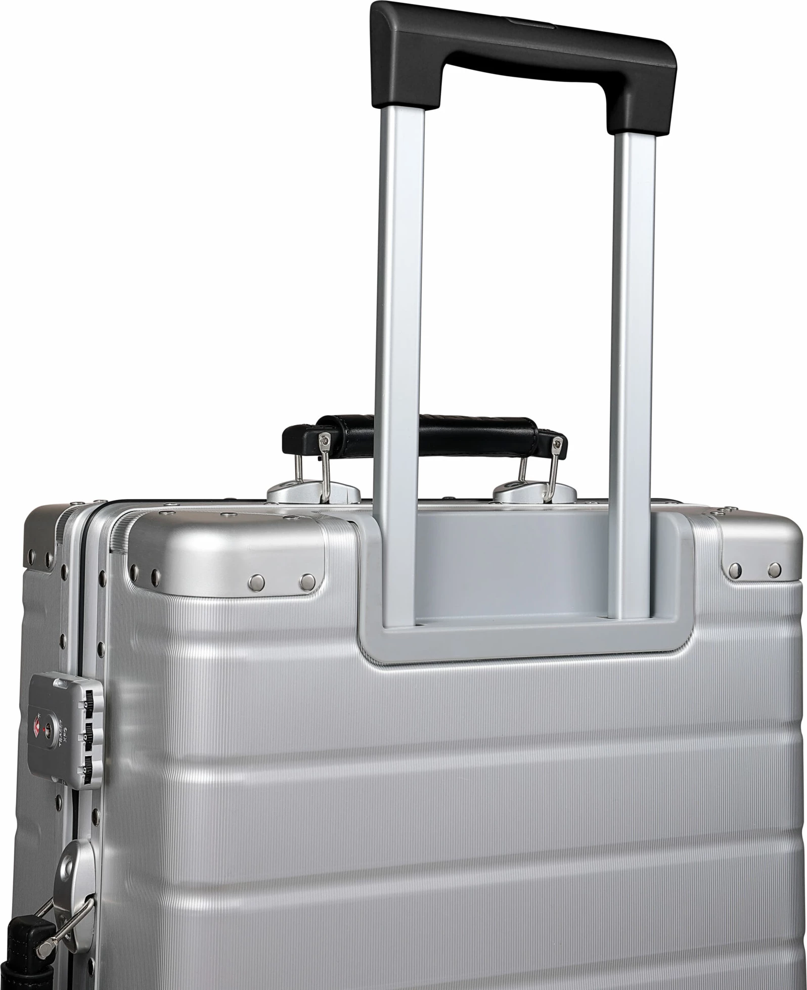 Valixhe udhëtimi Twopoint QL-03 24\", aliazh alumini-magnez, rrota 360°, dry TSA me kombinim, waterproof, argjendtë