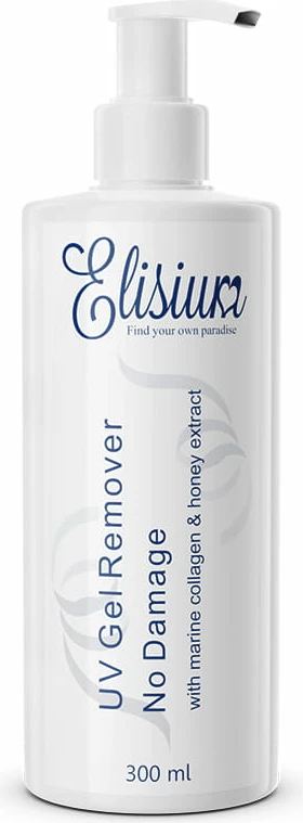Solucion për heqje të llakut për thonj Elisium UV Gel Remover No Damage, 300ml