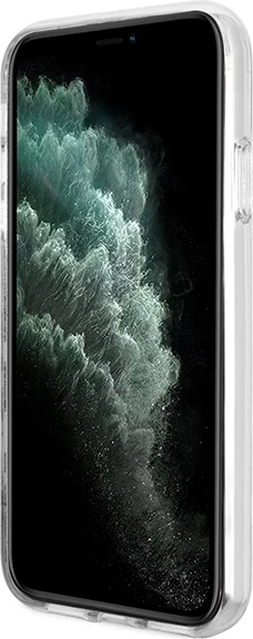 Mbështjellës Guess GUBPN61H4EACSW me karikues wireless për iPhone 11, 6.1", 4G Print, kafe, set