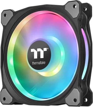 Ventilatorë kasa Thermaltake Riing Duo 14 RGB 140mm 3 copë, me LED shumëngjyrësh
