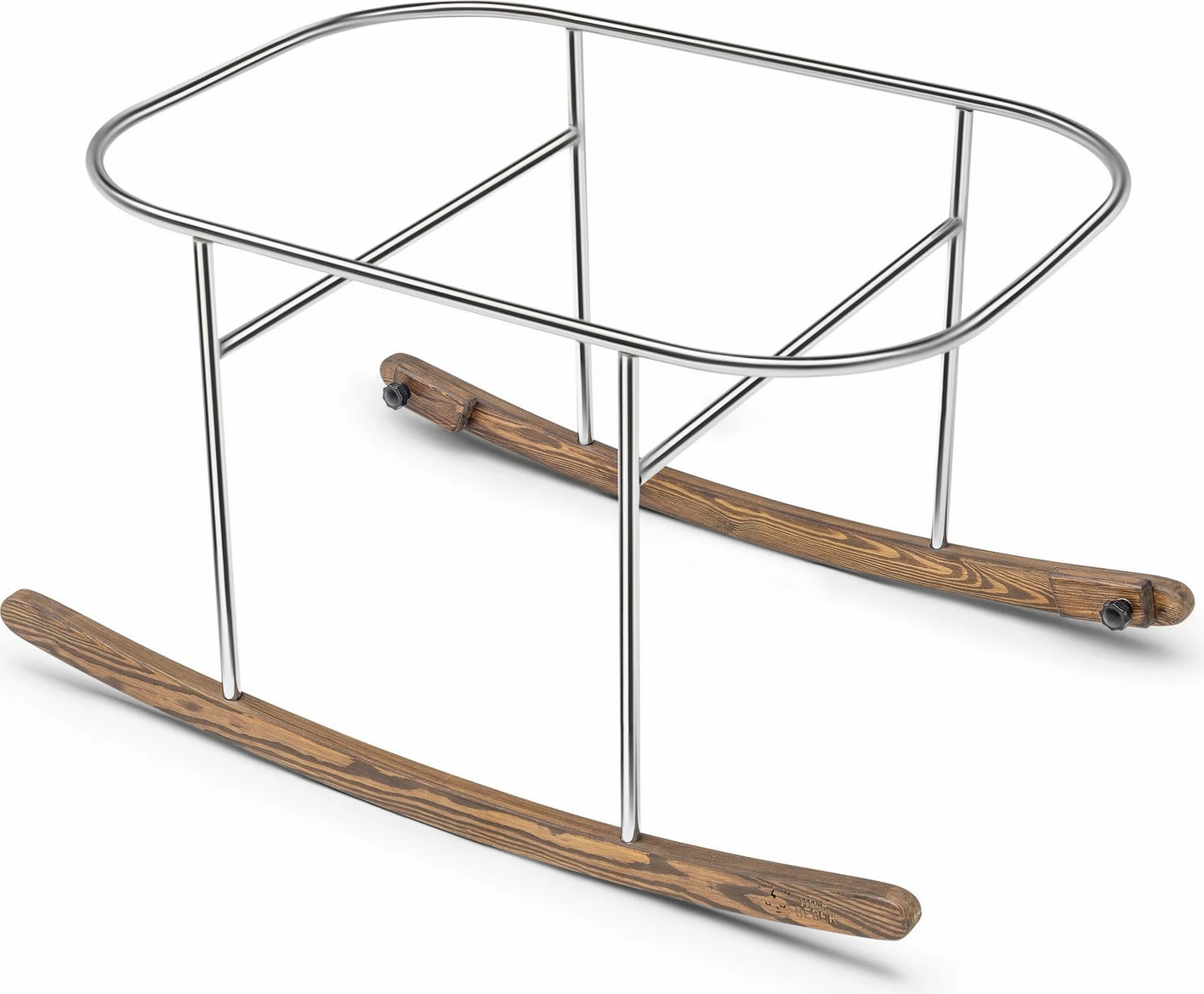 Djep modern, metal i zi, krom, Skye Decor