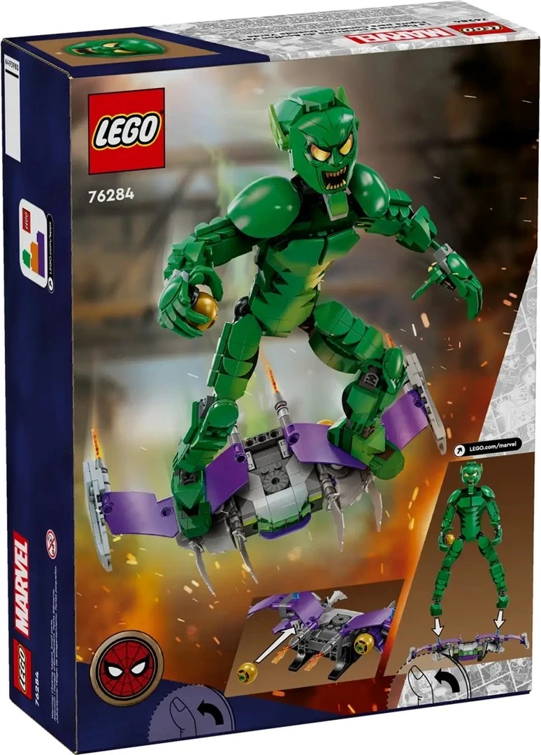Figurë ndërtimi LEGO Marvel 76284 Green Goblin