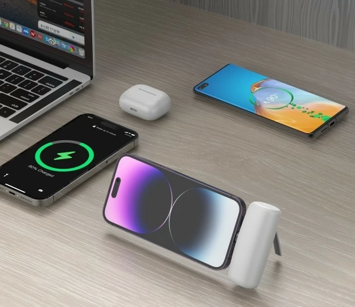 Powerbank Rebeltec P5 PLUG-IN 5000mAh, USB-C, Bardhë