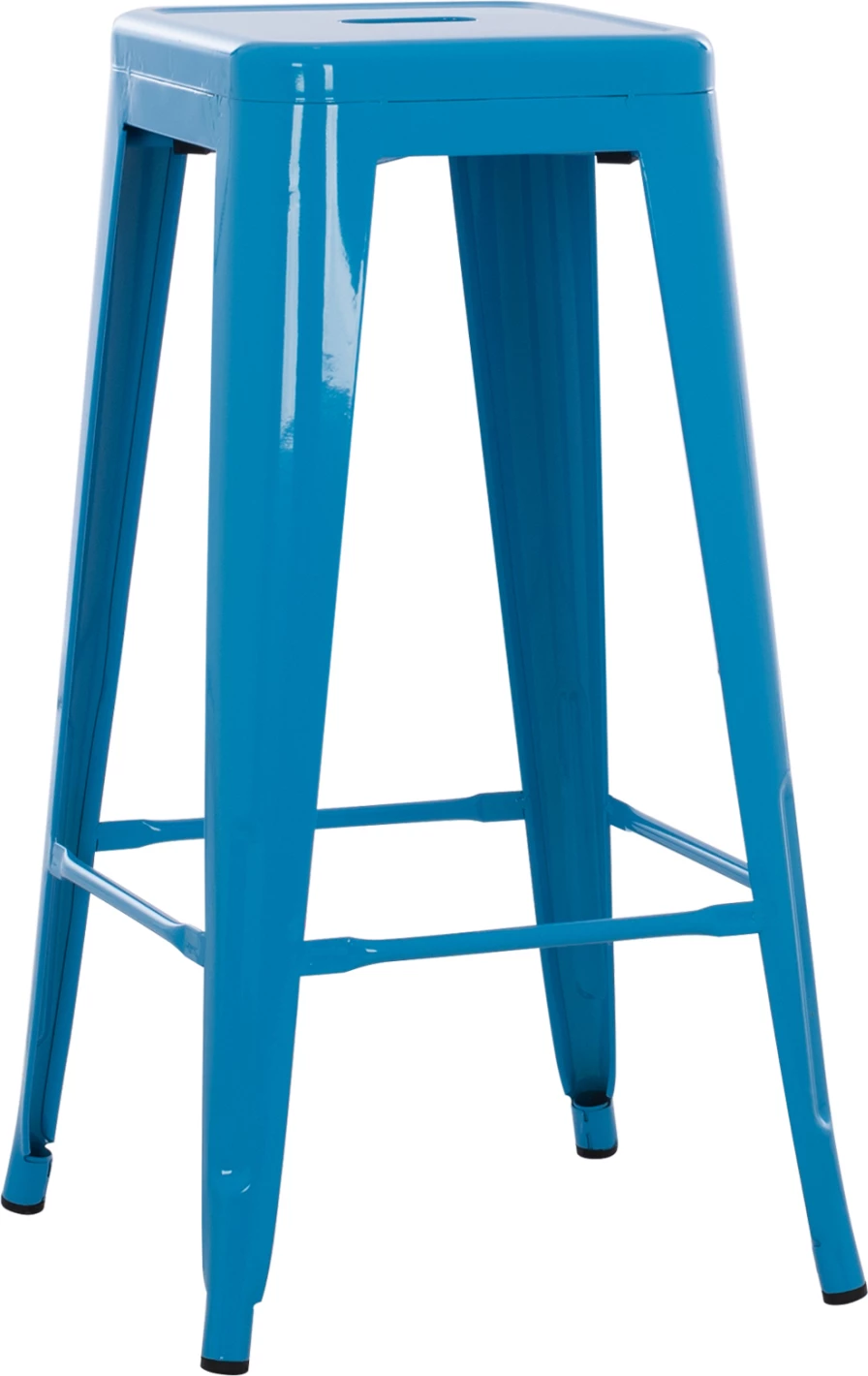 Karrige për bar metalike Melita, ngjyrë kaltër, FH8642.08, 43x43x78 cm