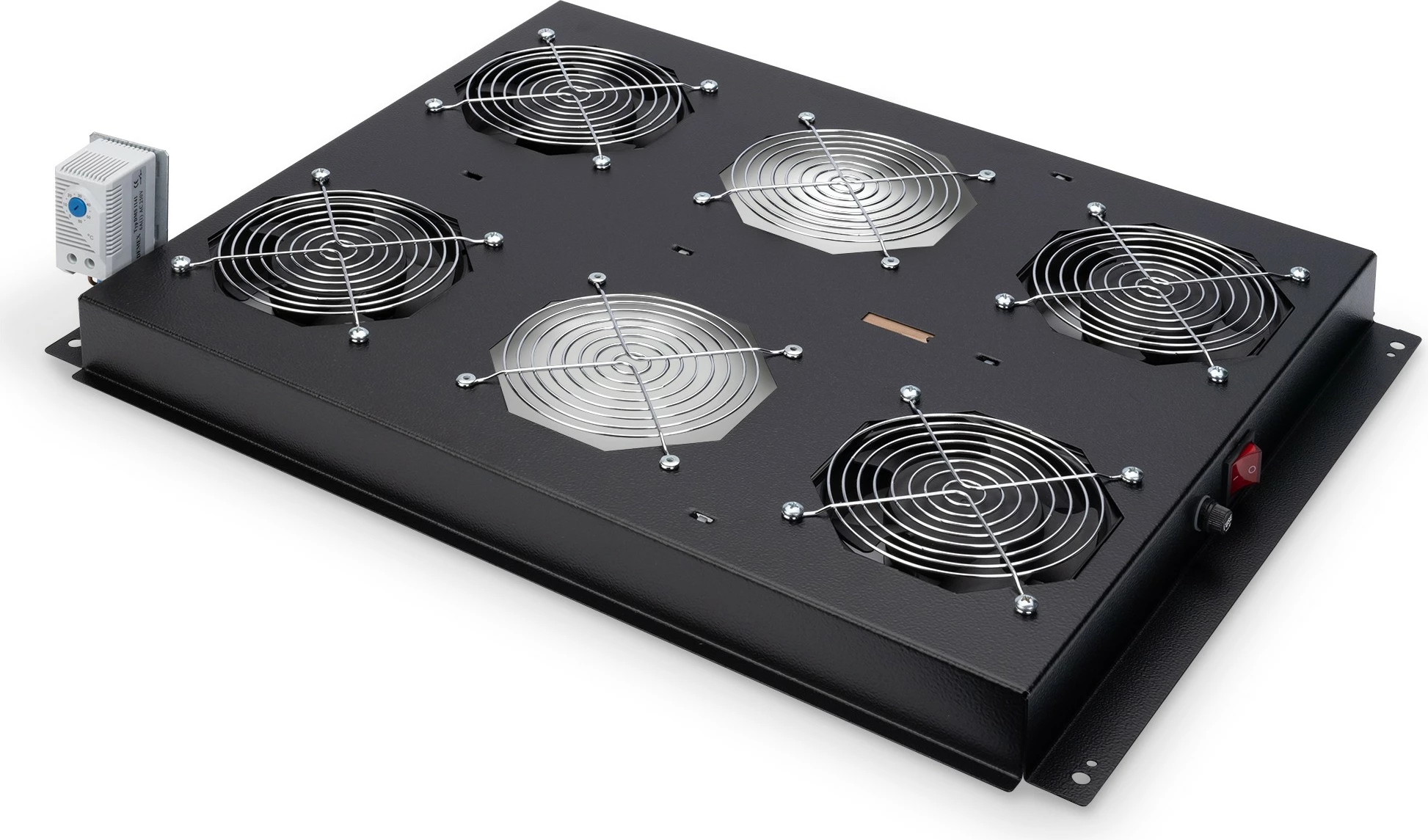Njësi ftohëse tavanore Digitus për kabinet server Unique, 4 ventilatorë, e zezë
