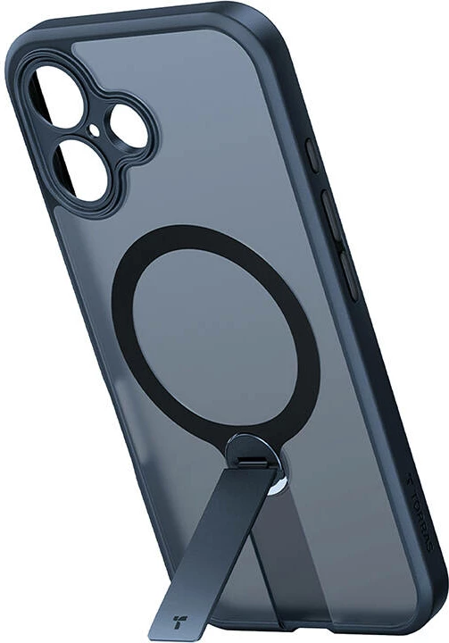 Mbështjellës Torras Pstand Spin për iPhone 16, i zi