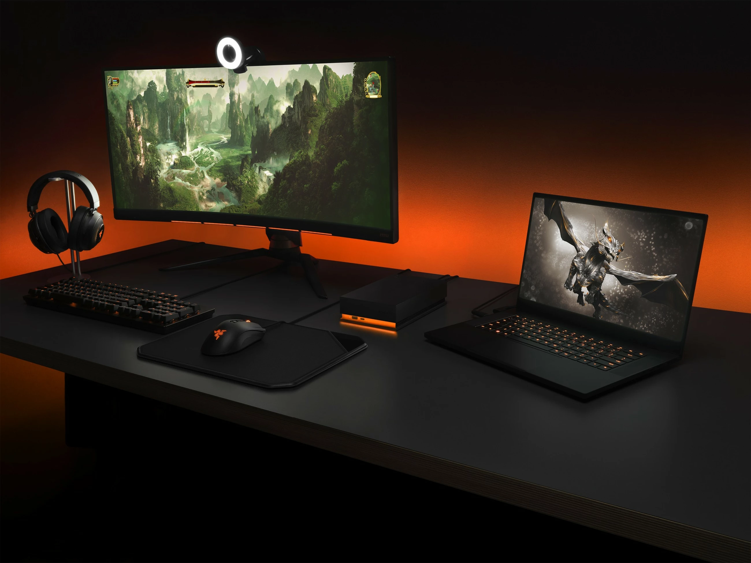 Hard disk i jashtëm Seagate FireCuda Gaming Hub 8TB, USB-C dhe USB-A, i zi