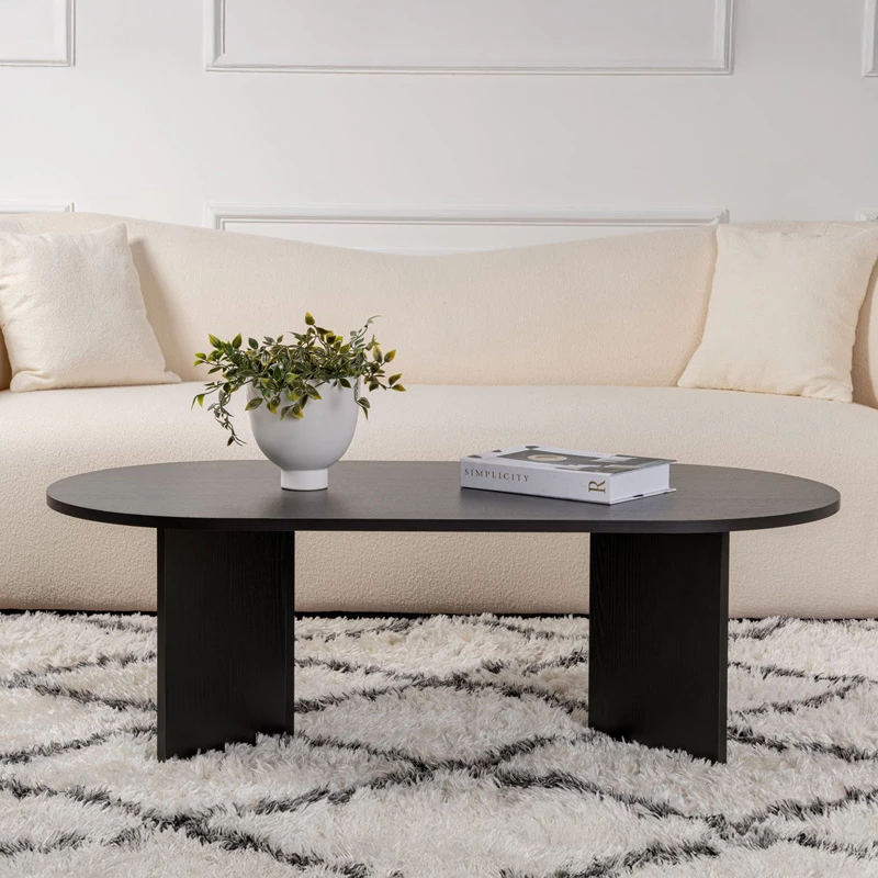 Tavolinë kafeje Tabletod, ngjyrë e zezë, 119x60x40cm