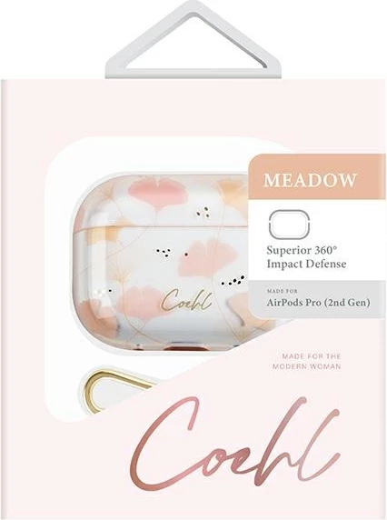 Mbështjellës UNIQ Coehl Meadow për AirPods Pro 2, me unazë, rozë