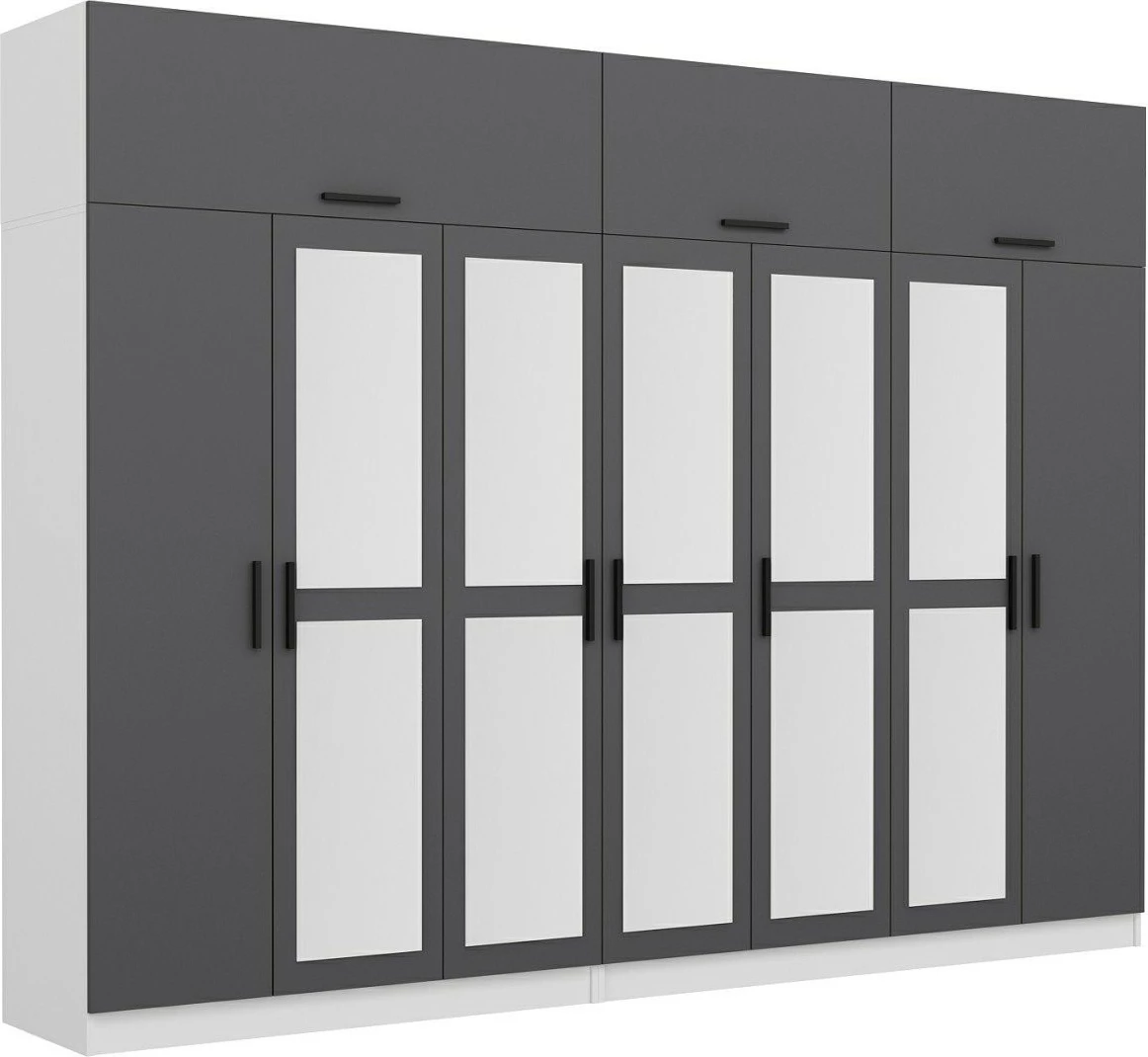 Dollap Skye Decor, anthracite dhe i bardhë, Kale - 5166