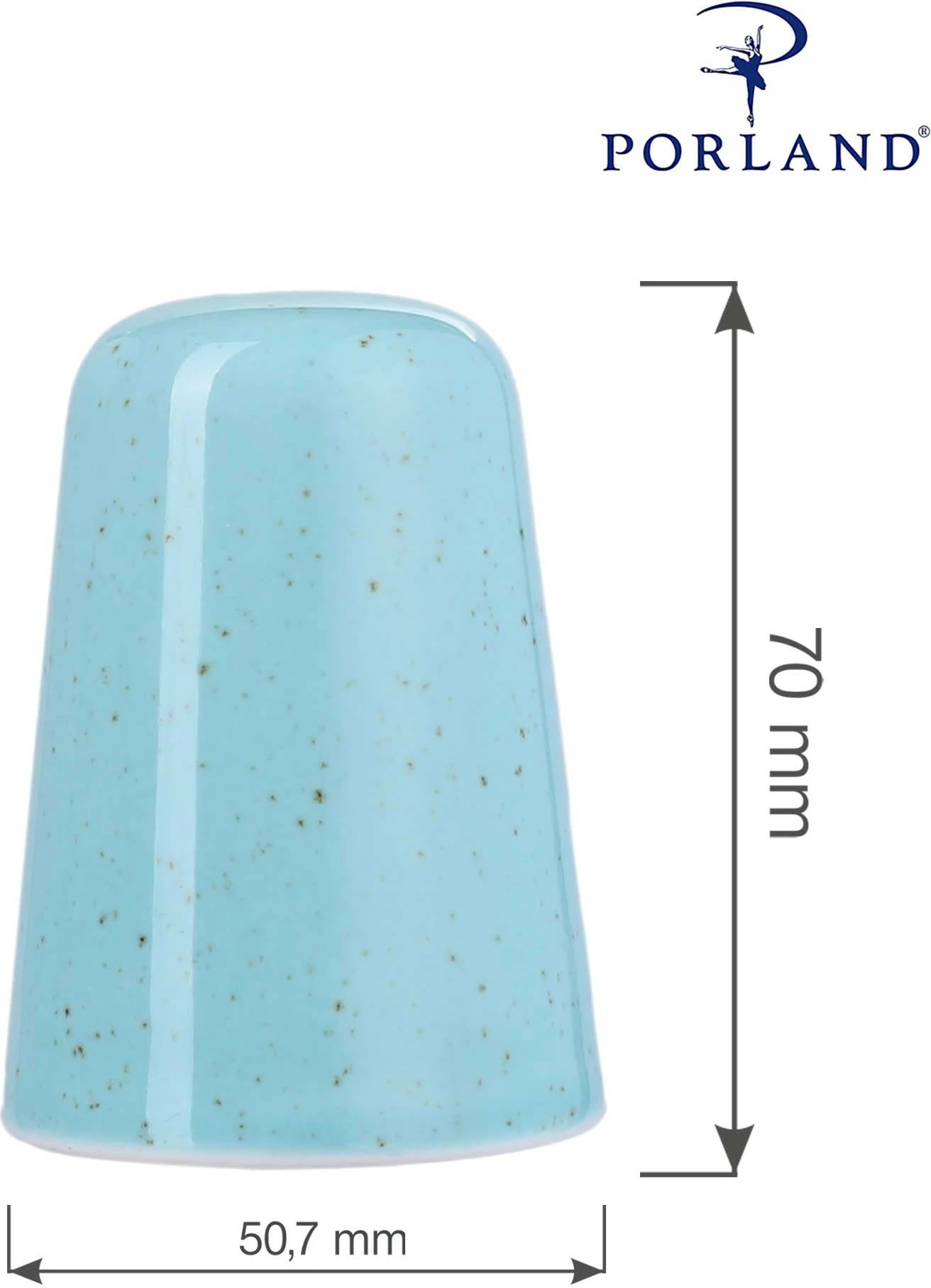 Piperore porcelani Porland Seasons Laguna, rezistente 180°C, set 6 copë, kaltër qielli
