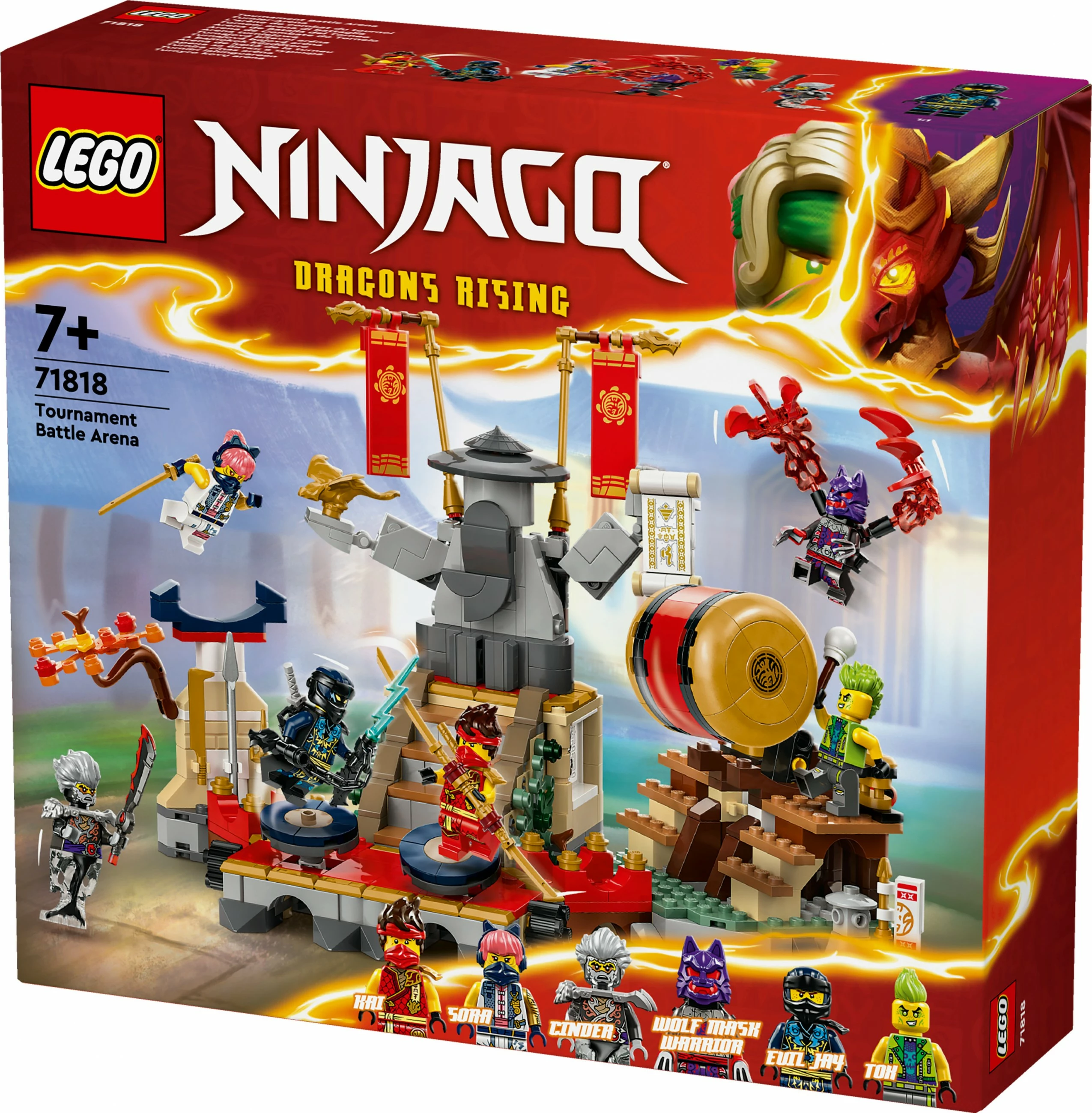 Set ndërtimi LEGO NINJAGO Tournament Battle Arena 71818, 659 pjesë, shumëngjyrëshe