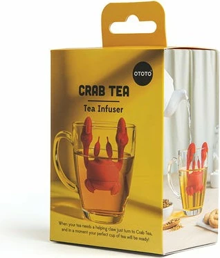 Aksesor çaji OTOTO CrabTea Tee Ei, silikon, i kuq