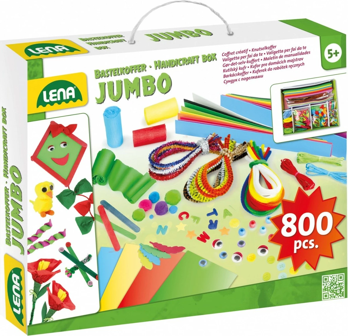 Set kreativ Lena Jumbo, 800 pjesë, shumëngjyrëshe