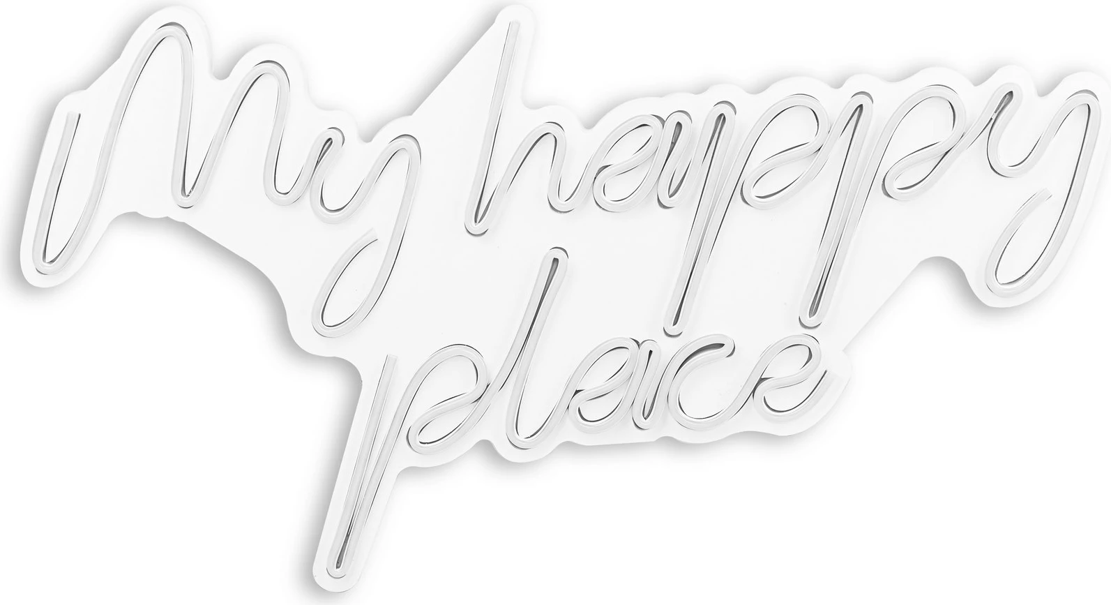 Dekor dritash LED plastike, My Happy Place, e bardhë